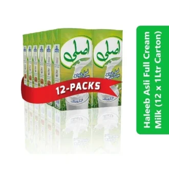 Haleeb Asli Full Cream Milk (12 x 1Ltr Carton)