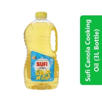 Sufi Canola Cooking Oil (3Ltr Bottle)