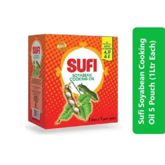 Sufi Soyabean Cooking Oil 5 Poly Pack (1Ltr Each)