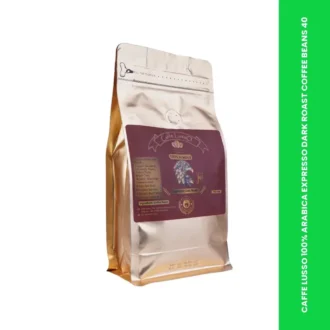 CAFFE LUSSO 100% ARABICA EXPRESSO DARK ROAST COFFEE BEANS 400GM