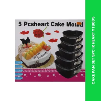 CAKE PAN SET 5PC IR HEART YTB005