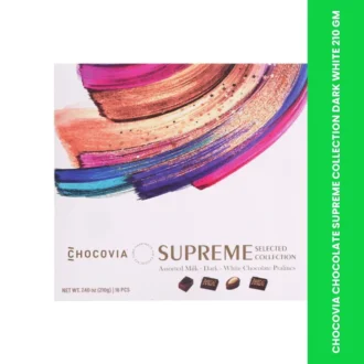 CHOCOVIA CHOCOLATE SUPREME COLLECTION DARK WHITE 210 GM