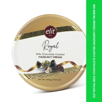 ELIT ROYAL MILK CHOCOLATE COATED HAZELNUT CREAM TIN 500 GM