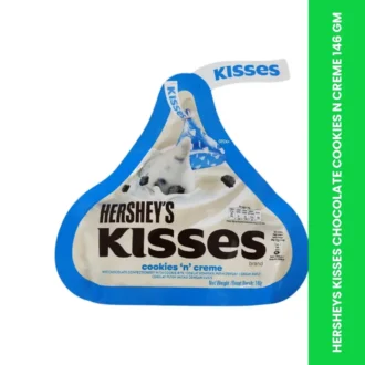 HERSHEYS KISSES CHOCOLATE COOKIES N CREME 146 GM