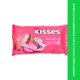 HERSHEYS KISSES CHOCOLATE MILK STRAWBERRY POUCH 300 GM